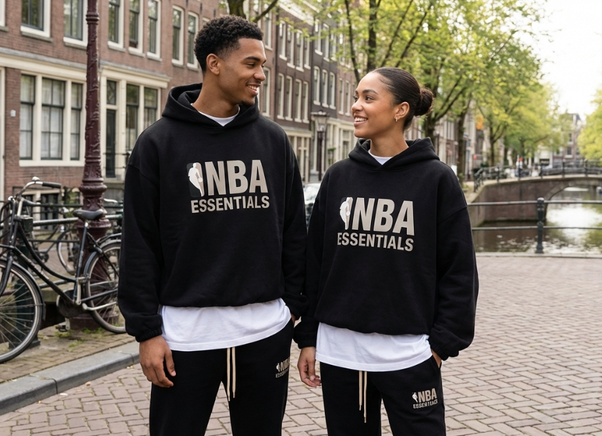 Essentials NBA Trainingspak Zwart Grijs