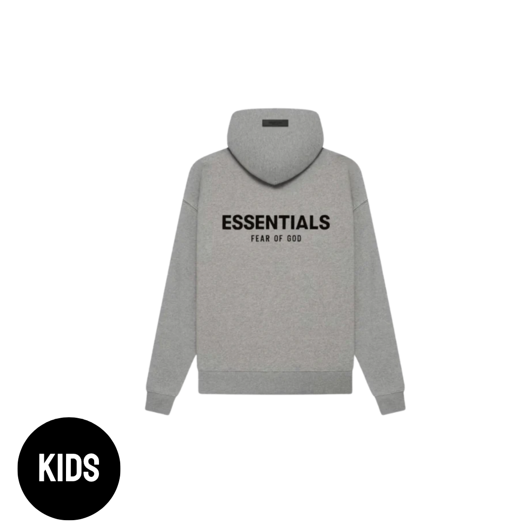 Fear of God Essentials Dark Oatmeal Hoodie Kids