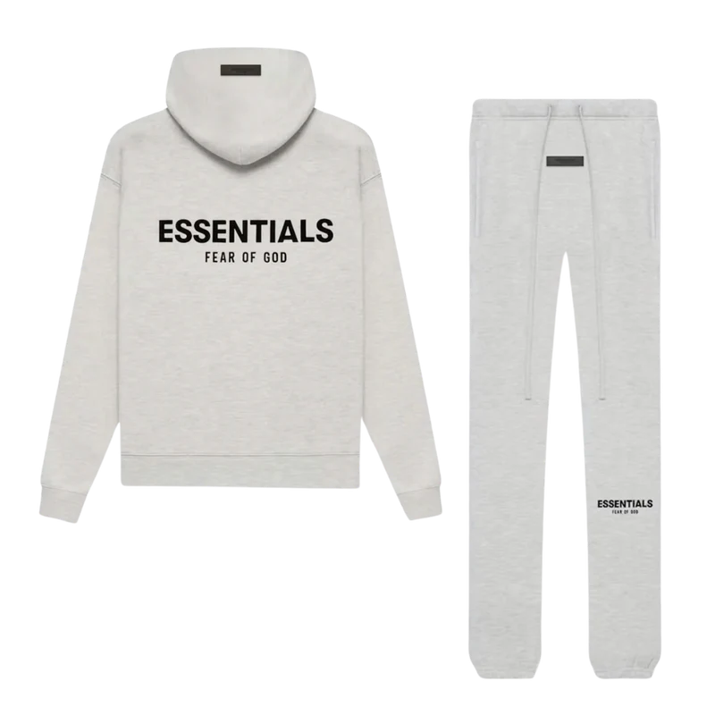 Fear of God Essentials Light Oatmeal Hoodie + Lange Broek