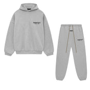 Essentials Fleece Light Heather Gray Set