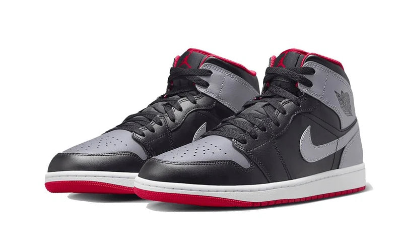 Air Jordan 1 Mid Black Grey Red -DQ8426-006-sneaker JHypes