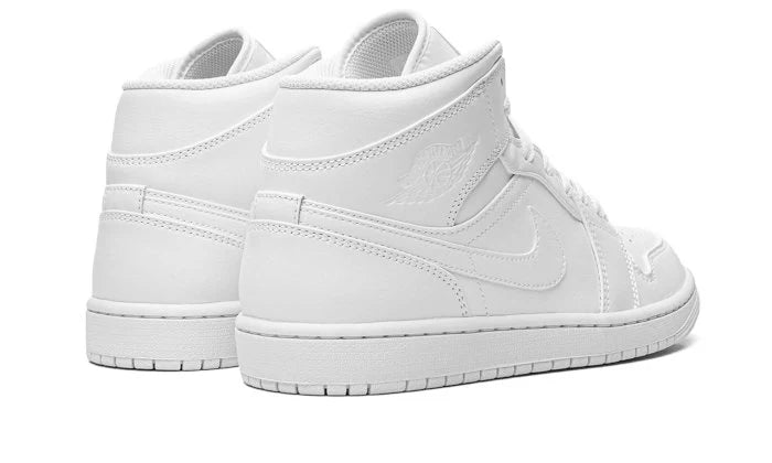 Air Jordan 1 Mid Triple White (2022)-554724-136-sneakers JHypes 