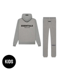 Essentials Dark Oatmeal Hoodie + Lange Broek Kids