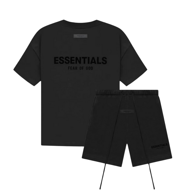 Fear of God Essentials Limo Black Summer Set Kids