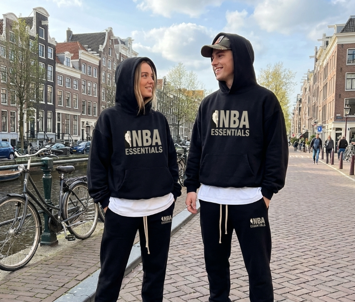 Essentials NBA Black Grey Sweatpants