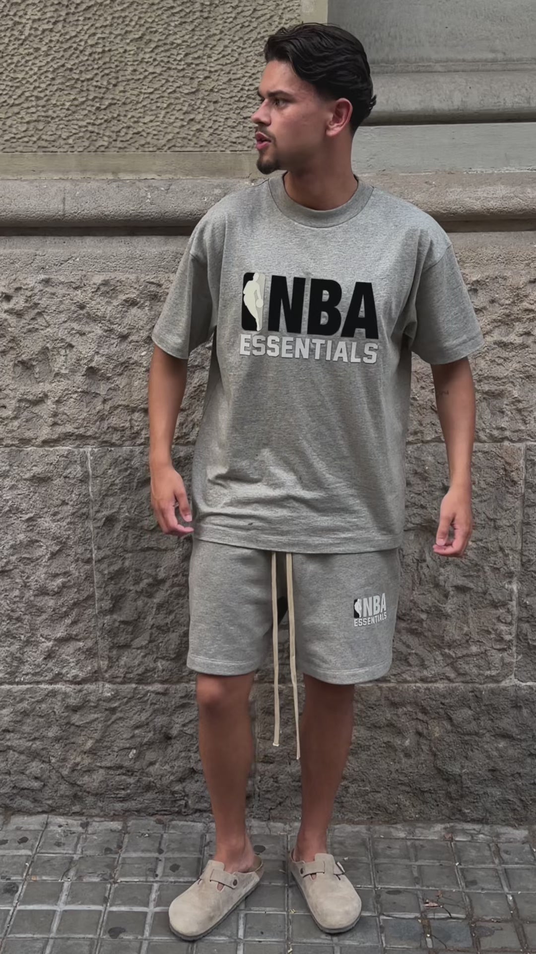 Fear of God Essentials NBA Warm Heather Summer set